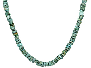 Southwest Style by JTV™ Green Turquoise Sterling Silver Necklace.