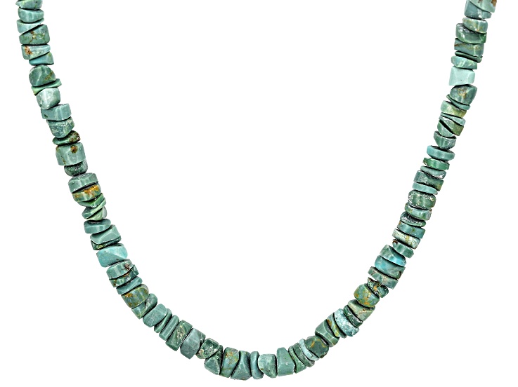Southwest Style by JTVâ„¢ Green Turquoise Sterling Silver Necklace.