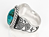 Blue Turquoise Sterling Silver Ring