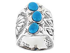 Turquoise Kingman Silver Ring