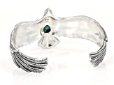 Blue Turquoise Sterling Silver Eagle Bracelet