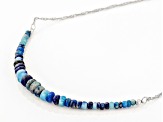 Blue Afghanite Sterling Silver Necklace