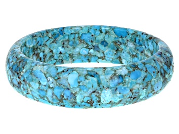 Picture of Blue Turquoise Bangle Bracelet