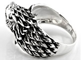 Mens Rhodium Over Sterling Silver Eagle Ring