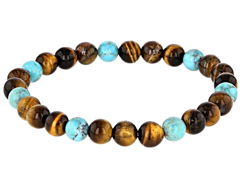 turquoise and tiger eye bracelet