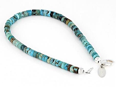 Hubei Turquoise Silver Heshi Bead Bracelet