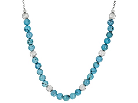 Paul Morelli Sequence Turquoise Station Necklace in Yellow Gold