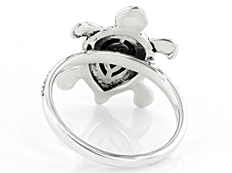 Fully-Iced Turtle Ring (Silver) – Popular J