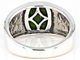 Green Turquoise Silver Men's Ring