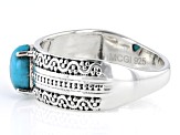 Blue Kingman Turquoise Sterling Silver Band Ring