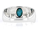 Blue Kingman Turquoise Sterling Silver Band Ring