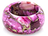 Blended Turquoise With Purple Spiny Oyster Shell Band Ring