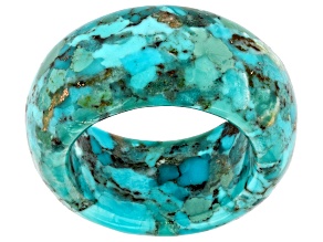 Blue Turquoise Band Ring