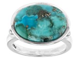 Blue Turquoise Sterling Silver Ring