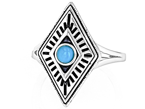 Sleeping Beauty Turquoise Sterling Silver "Medicine Man" Ring