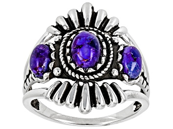 Picture of Purple Turquoise Sterling Silver Ring
