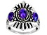 Purple Turquoise Sterling Silver Ring
