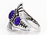 Purple Turquoise Sterling Silver Ring