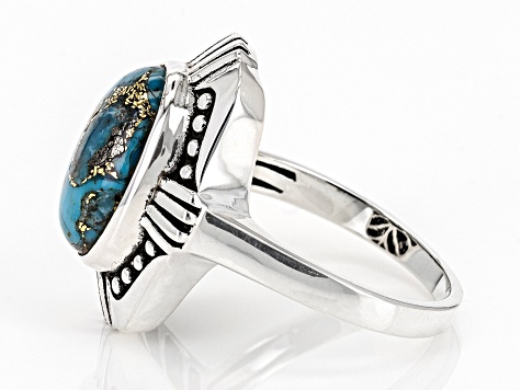 Blue Turquoise Sterling Silver Ring