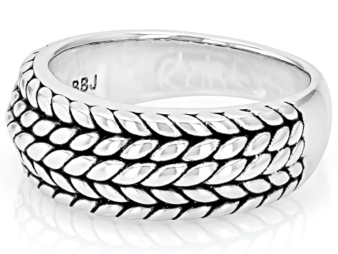 Rope Design Sterling Silver Band Ring