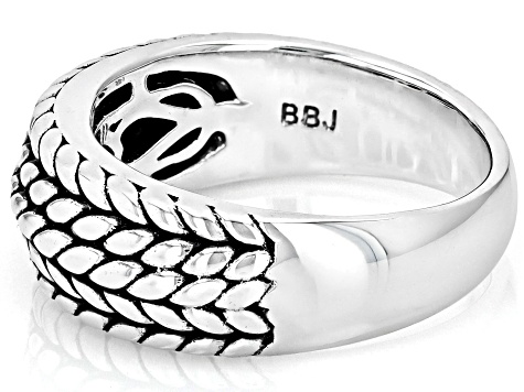 Rope Design Sterling Silver Band Ring