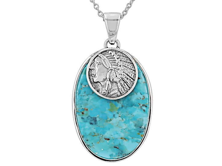 Blue Turquoise Sterling Silver 