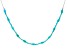 Sleeping Beauty Turquoise Rhodium Over Sterling Silver Necklace