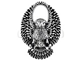 Oxidized Sterling Silver Eagle Ring