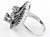 Oxidized Sterling Silver Eagle Ring