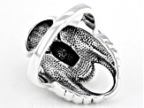 Oxidized Sterling Silver Eagle Ring