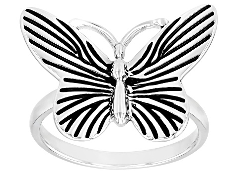 Sterling Silver Butterfly Ring