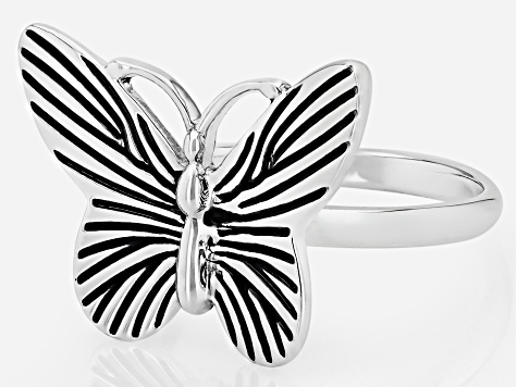 Sterling Silver Butterfly Ring