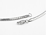 Stainless Steel Omega 18" Necklace
