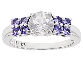 White Zircon Rhodium Over Sterling Silver Ring 2.07ctw