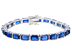 thumbnail image 2 of Handmade Natural Blue Sapphire & 925 Sterling Silver Adjustable Bracelet - 7 Inch 2 of 5