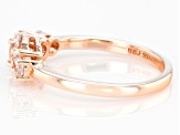 Peach Morganite 10k Rose Gold Ring 0.85ctw