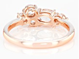 Peach Morganite 10k Rose Gold Ring 0.85ctw