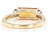 Yellow Citrine 10k Yellow Gold Band Ring 1.57ctw