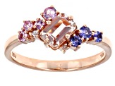 Peach Morganite 10k Rose Gold Ring 0.69ctw