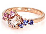 Peach Morganite 10k Rose Gold Ring 0.69ctw