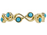 Blue Sleeping Beauty Turquoise 10k Yellow Gold Ring