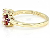 Peach Morganite 10k Yellow Gold Ring 1.14ctw