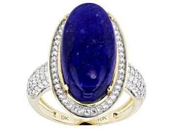 Picture of Blue Lapis Lazuli 10k Yellow Gold Ring