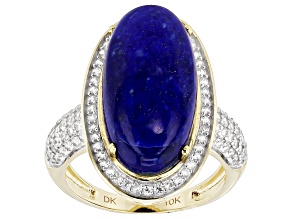 Blue Lapis Lazuli 10k Yellow Gold Ring