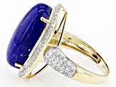 Blue Lapis Lazuli 10k Yellow Gold Ring