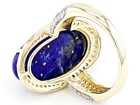 Blue Lapis Lazuli 10k Yellow Gold Ring