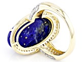 Blue Lapis Lazuli 10k Yellow Gold Ring