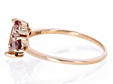 Peach Morganite 10k Rose Gold Ring 0.96ctw