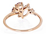 Peach Morganite 10k Rose Gold Ring 0.97ctw