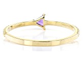 Amethyst 10k Yellow Gold Ring 0.06ct